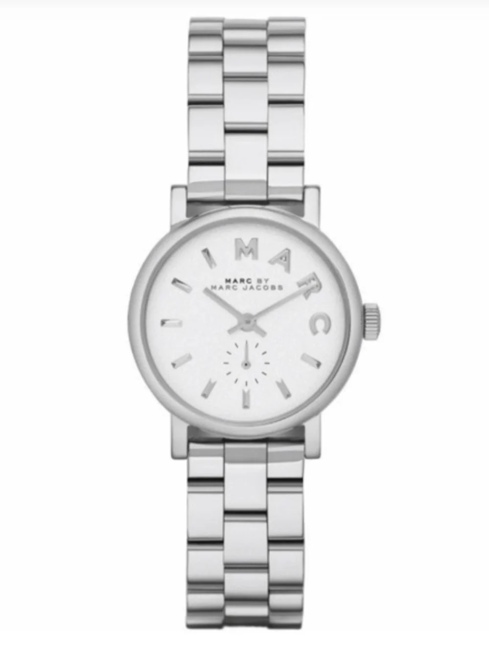 Marc Jacobs Silver Two-Hand Stainless Steel Women's Watch